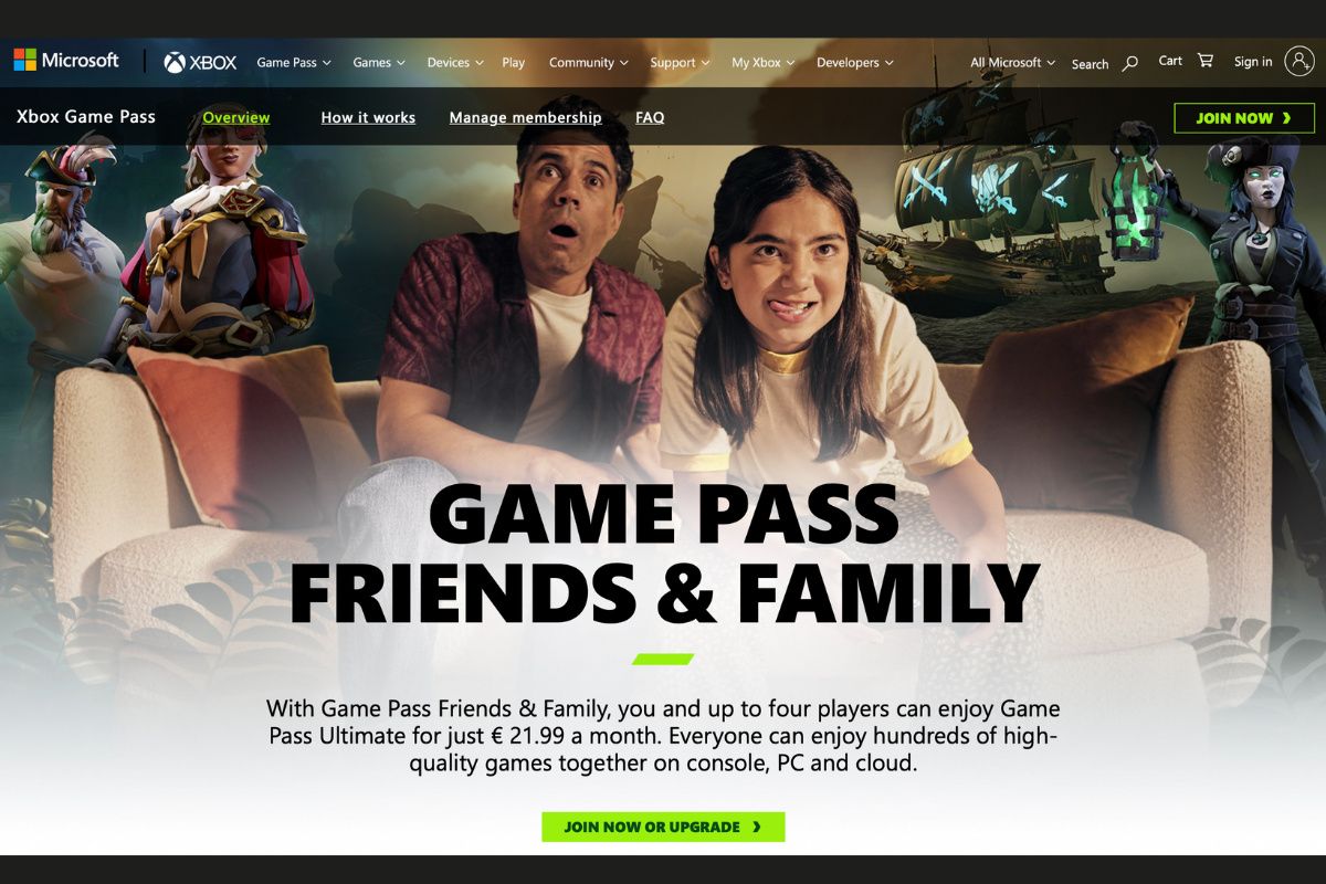 Microsoft begins Insider testing for Xbox Game Pass family plan