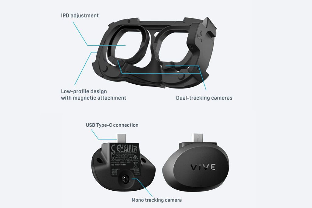VIVE Focus 3 gets Facial Tracker, and Eye Tracker