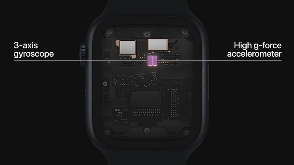 Apple Watch crash detection motion sensors