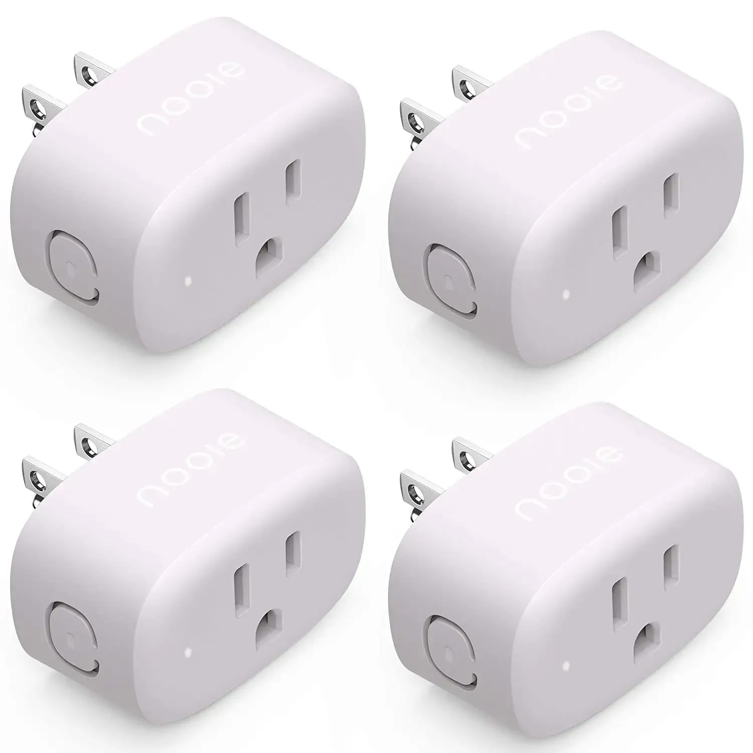 Parents will love the built-in child lock on these smart plugs, ensuring the little ones are safe. The small size means they can easily fit into both sockets on a double wall outlet, there's no hub, and even friends and family can control them. Create custom schedules in the app or integrate with Google Home.