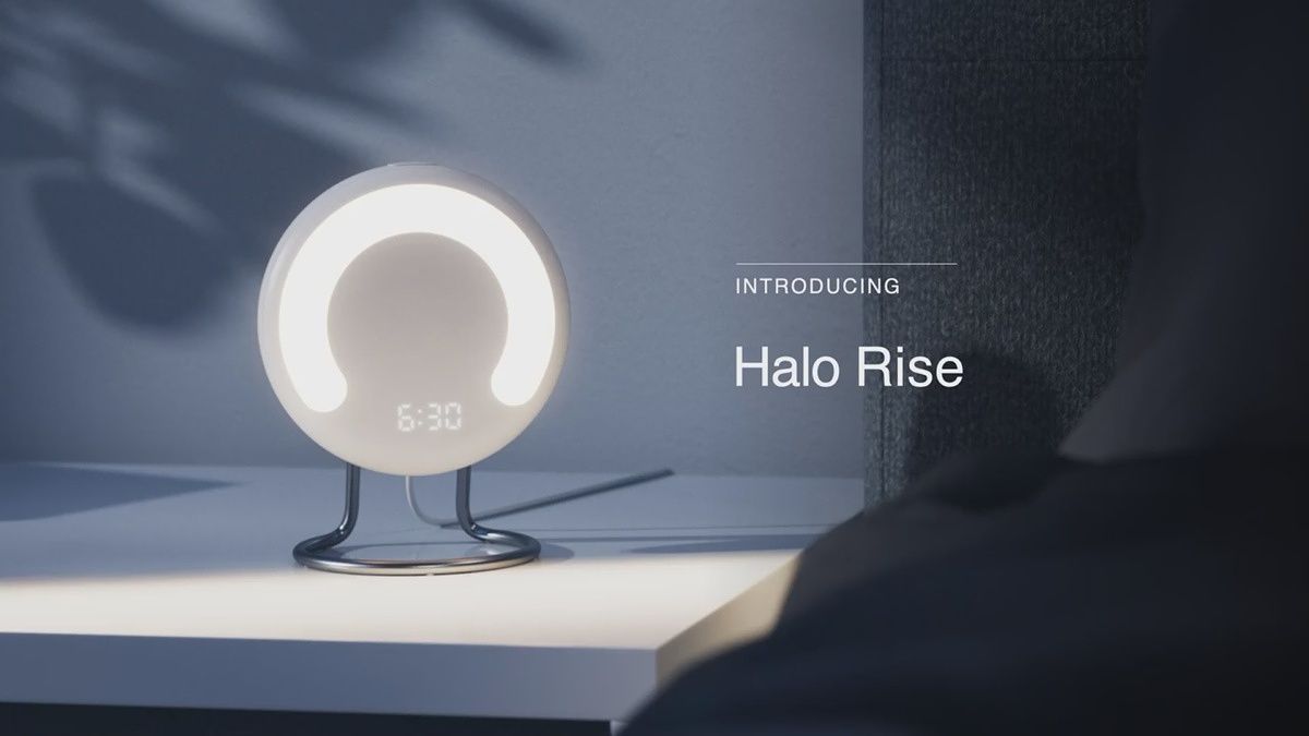 The Halo Rise is a sleep tracker that sits by your bedside, monitoring your breathing and movement.