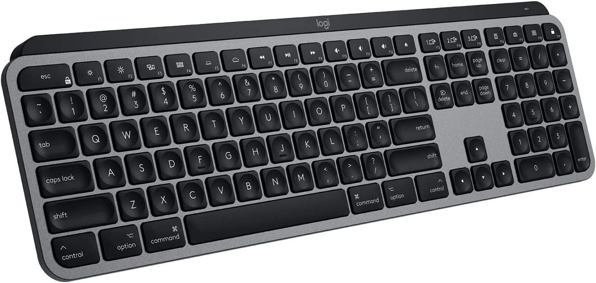 The Logitech MX Keys is one of the best keyboards money can buy. It not only can work with your SurfacePro 9 but it also has backlit keys and can connect to up to three different devices like an iPad or a Mac.