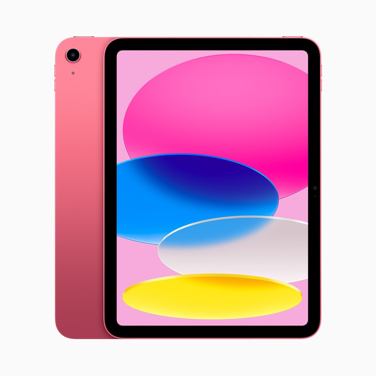 The iPad 10 introduces a complete chassis overhaul and offers four bold colors. It packs the A14 Bionic chip and supports the Apple Pencil 1.