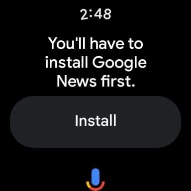 Google News app for Wear OS screenshot 1