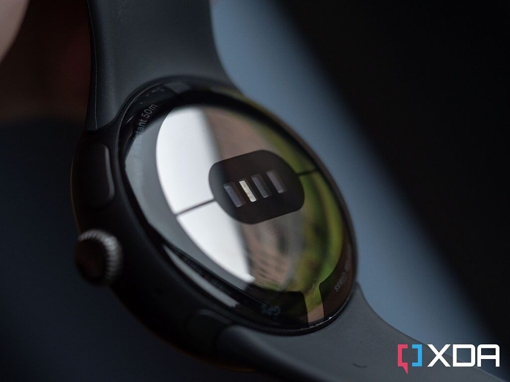The back of the Google Pixel Watch 4 