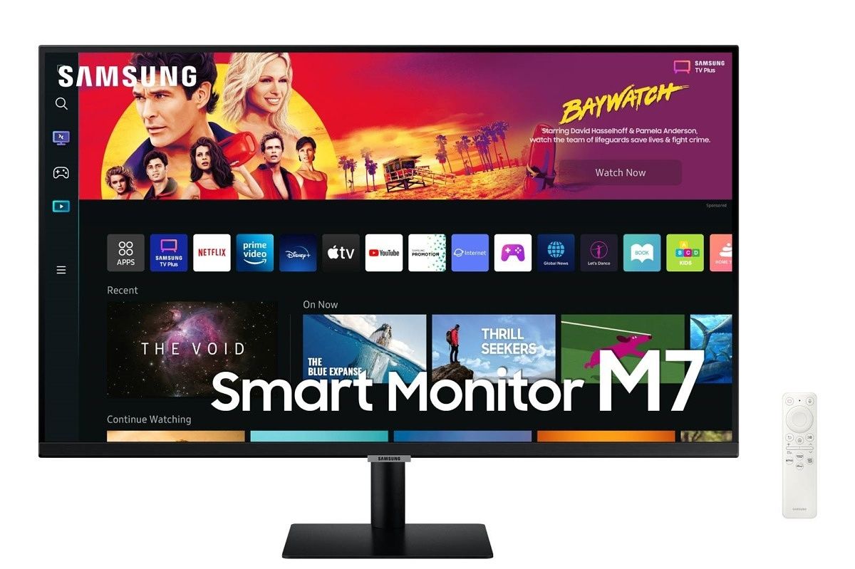 The Samsung Smart Monitor M7 (M70B) is a large 32-inch monitor with an ultra-sharp 4K resolution. What's most interesting, though, is that it runs Tizen, so it can access apps like Netflix, Disney+, and even Microsoft Office without your PC. It also connects easily via USB-C and charges your tablet at 65W, and it makes it easy to cast content from your phone, too.