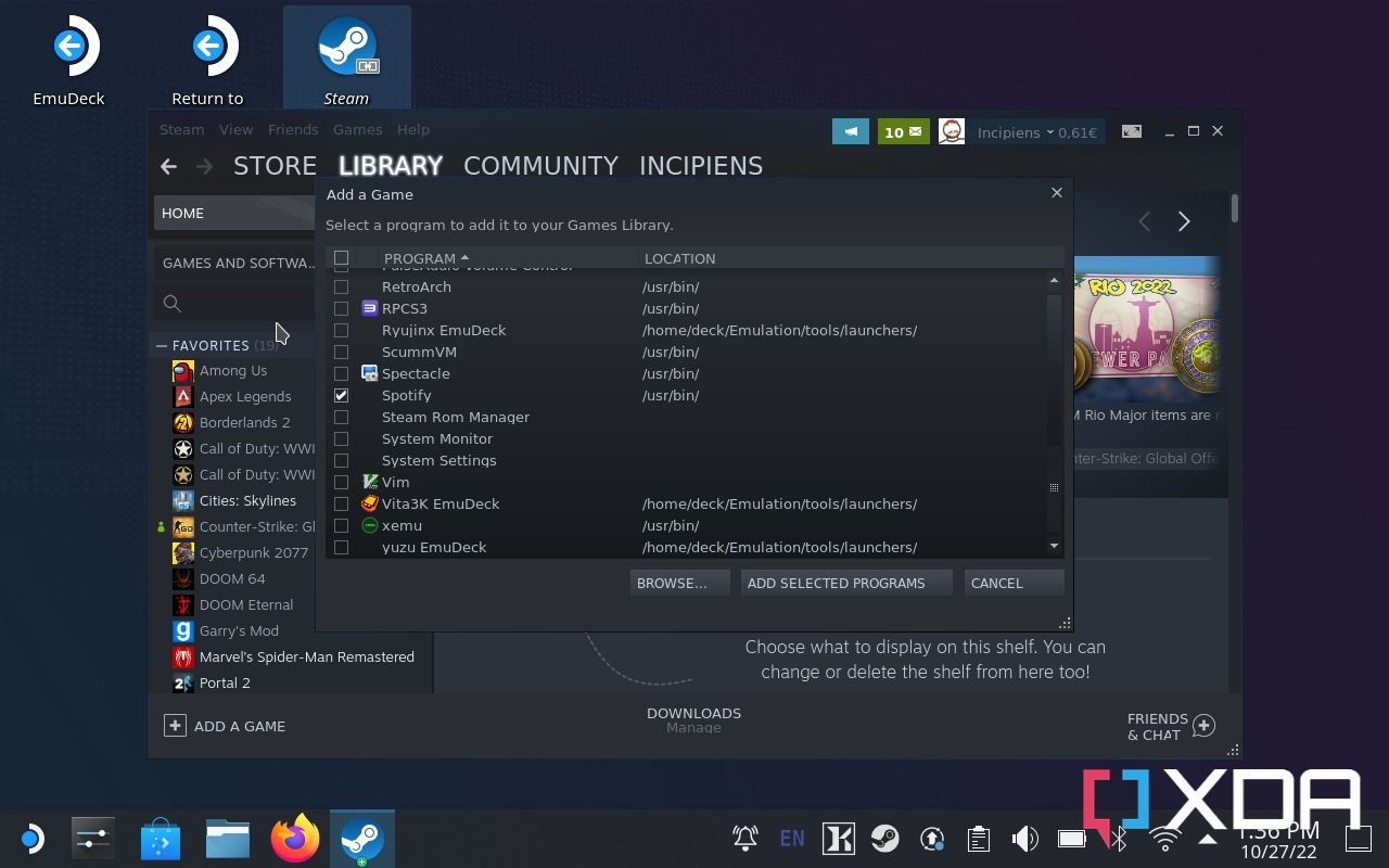 How to install Spotify on the Steam Deck