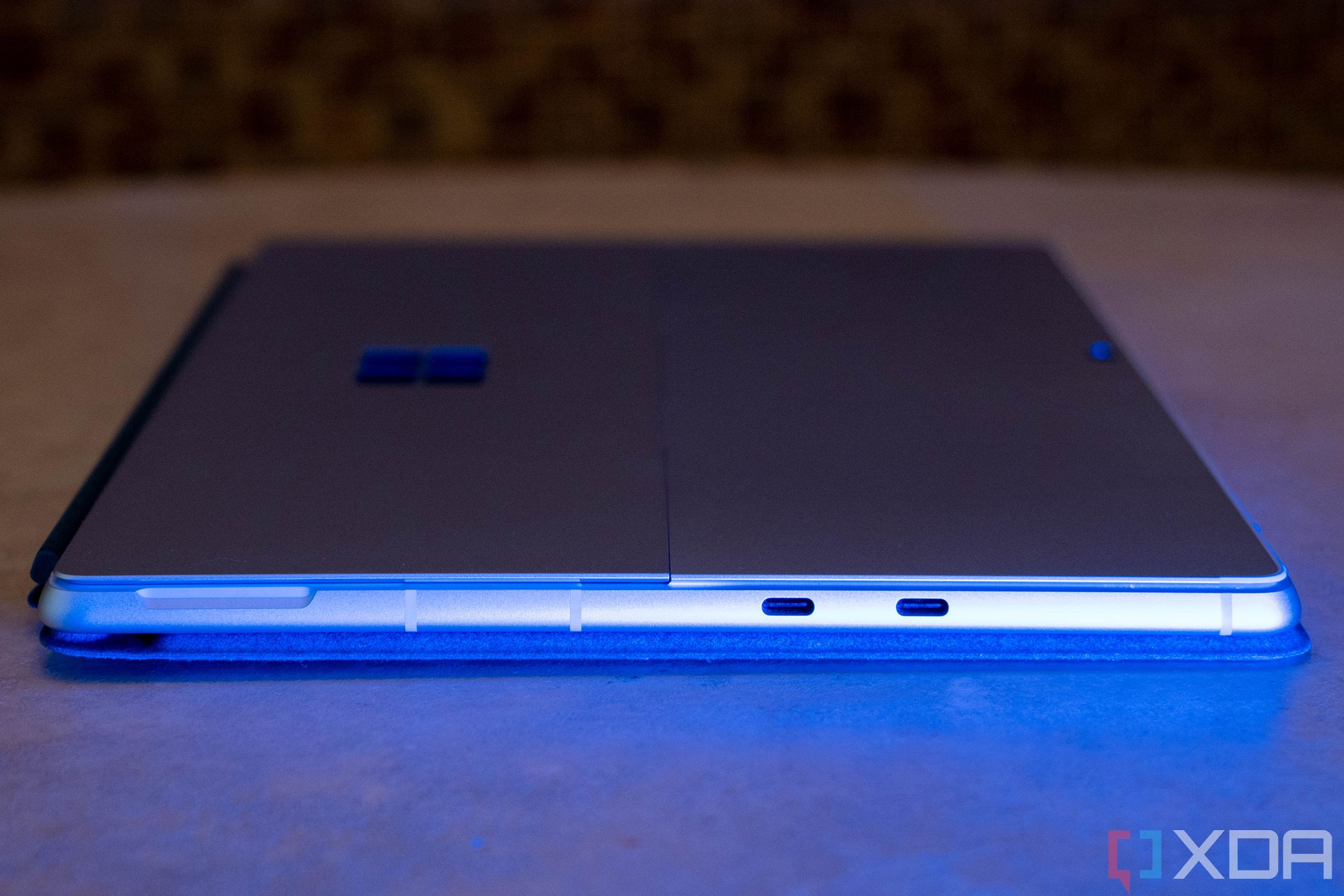A side view of the Surface Pro 9.