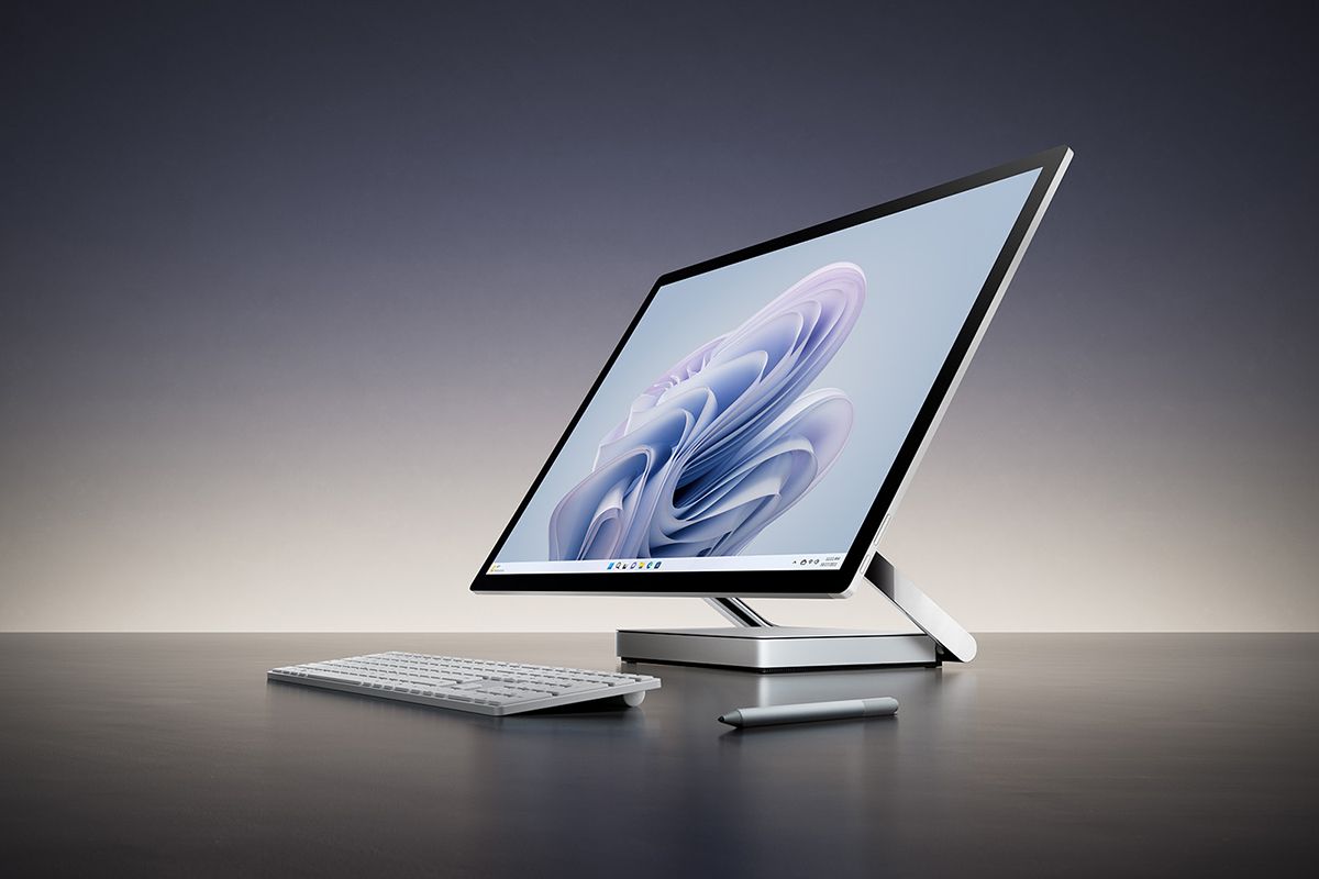 Angled view of Surface Studio 2 Plus