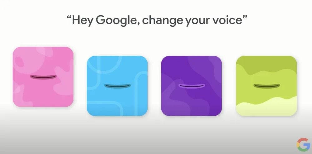 Google Assistant Kid-friendly voices UI screenshot.