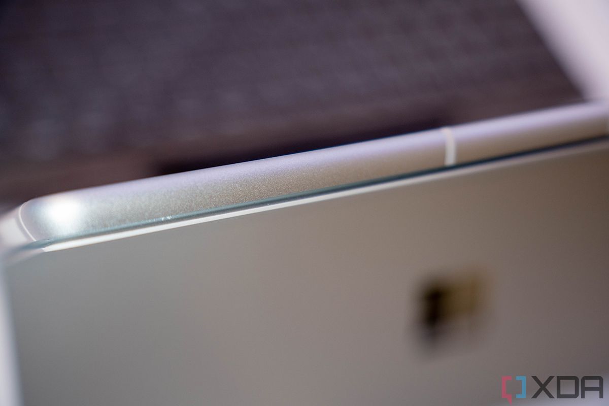 Close up of exhaust vent on Surface Pro 9 with 5G tablet