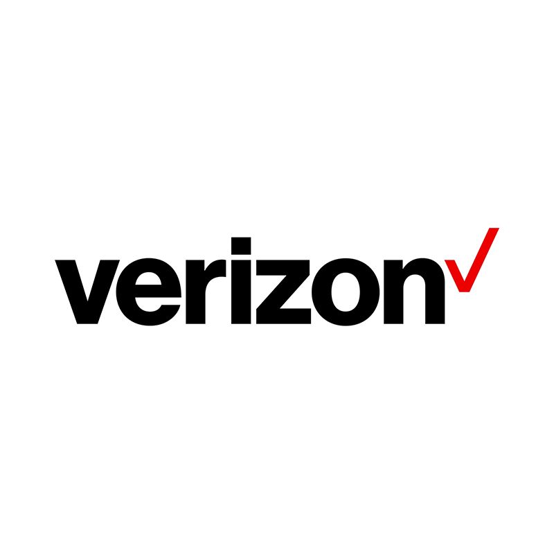 Logotipo de Verizon sobre fondo blanco.