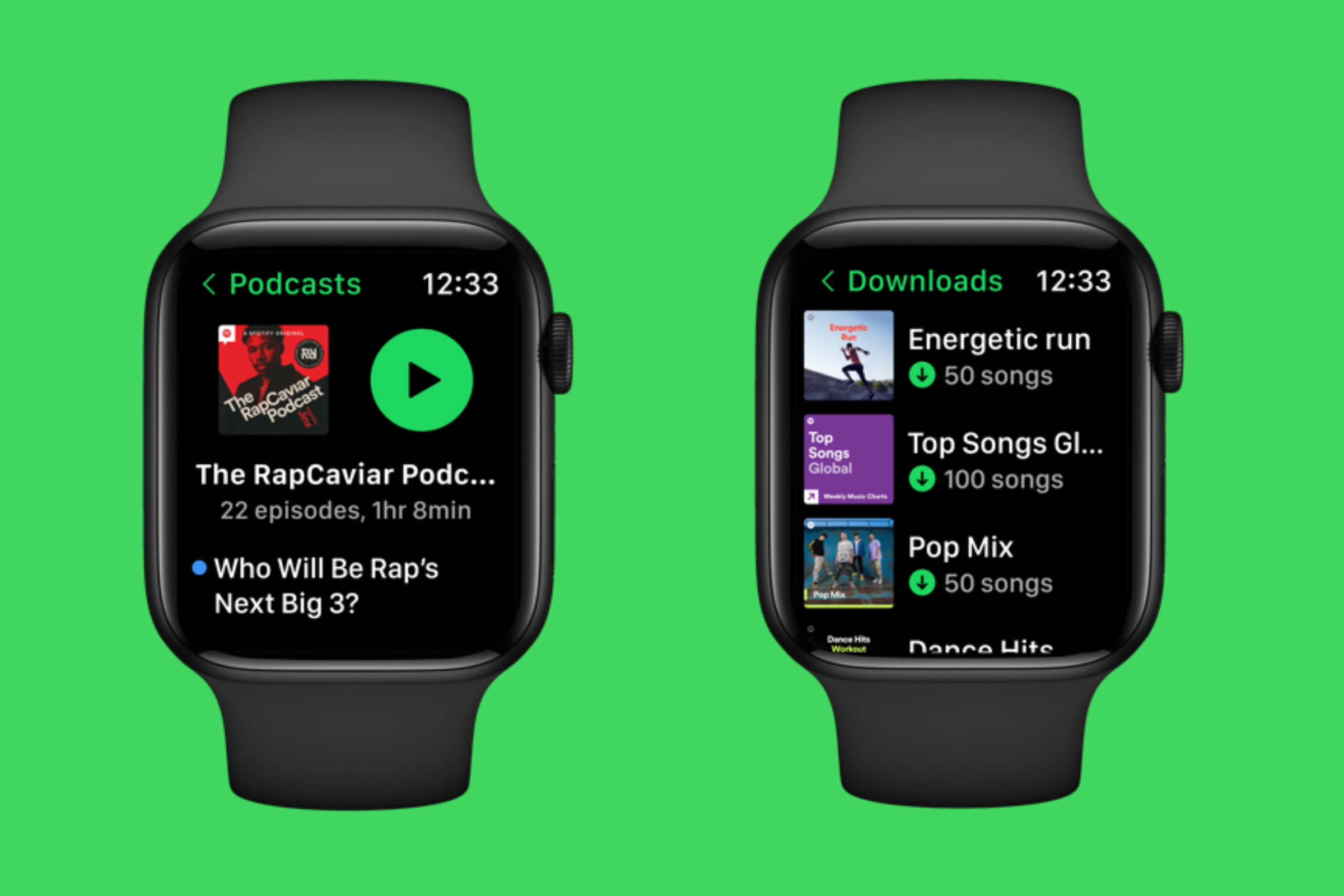 Spotify updated its app for the Apple Watch