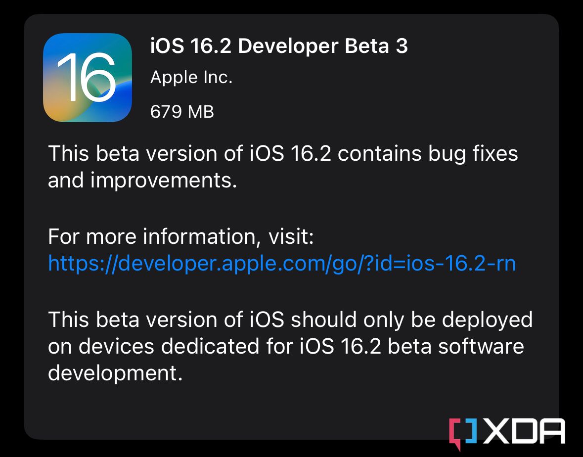 iOS 16.2 beta 3
