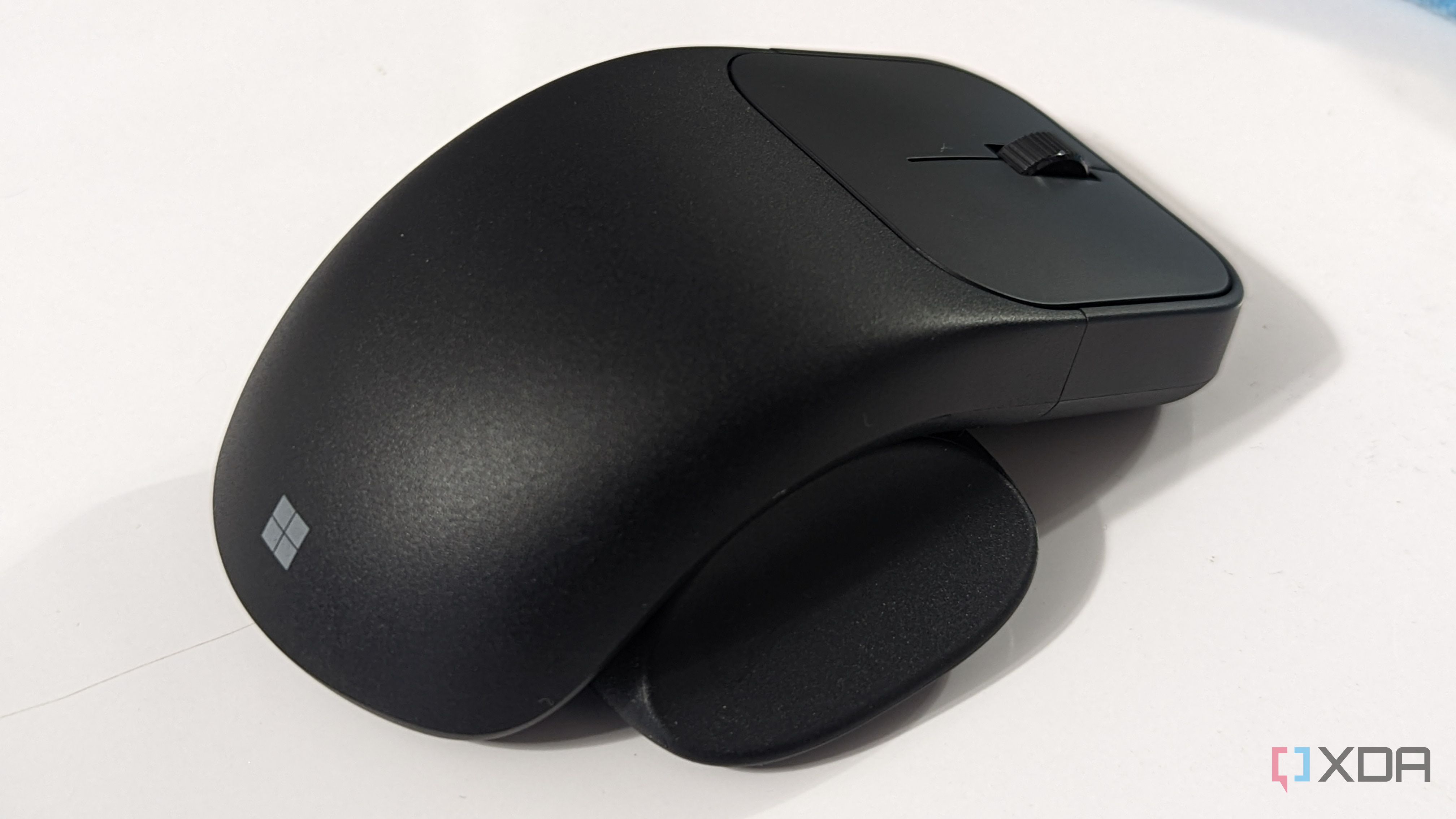 The Microsoft Adaptive Mouse with Mouse Tail (left-handed version)