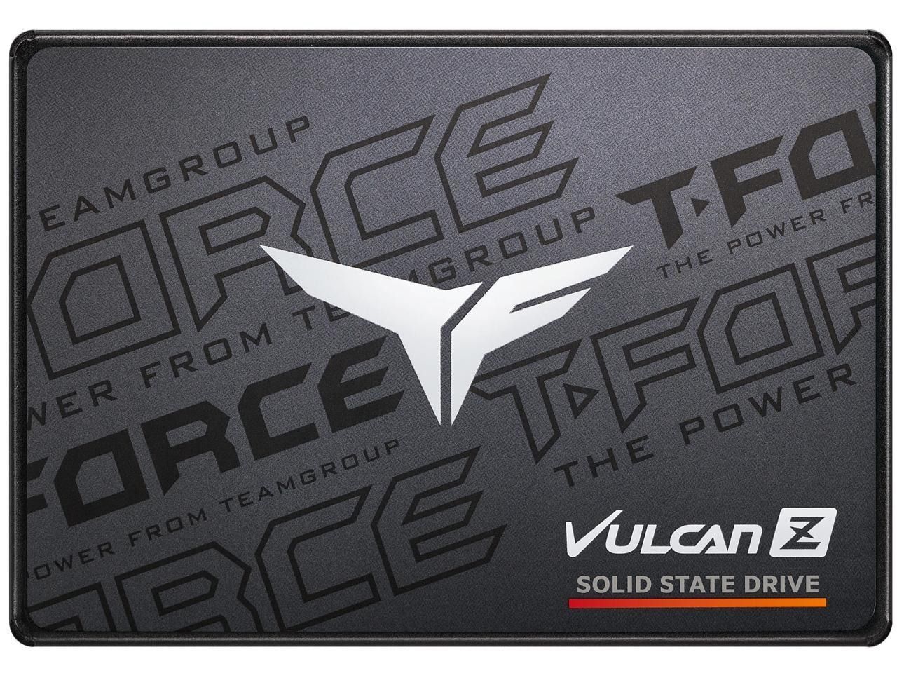 Team Group T-Force Vulcan 2.5 inch 512GB SSD on a white background.