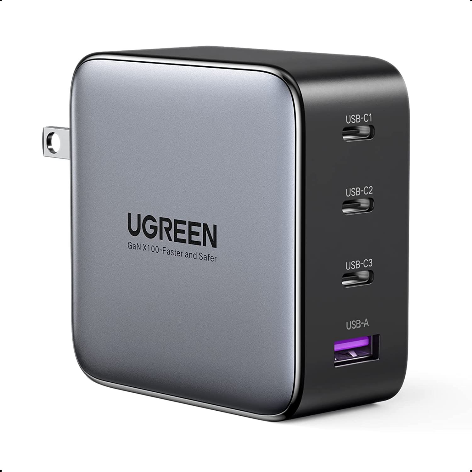 Ugreen GaN 100W 充電ブリック、USB-C および USB-A 付き
