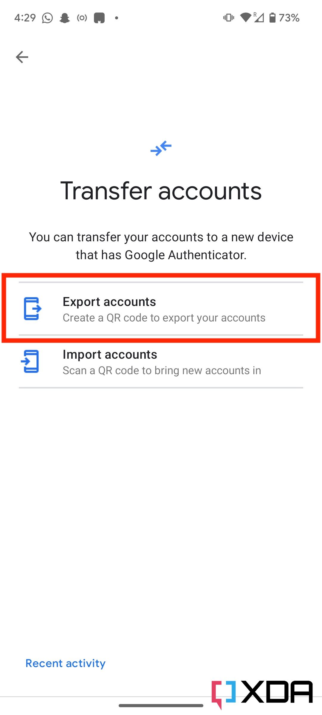 google authenticator transfer to new phone