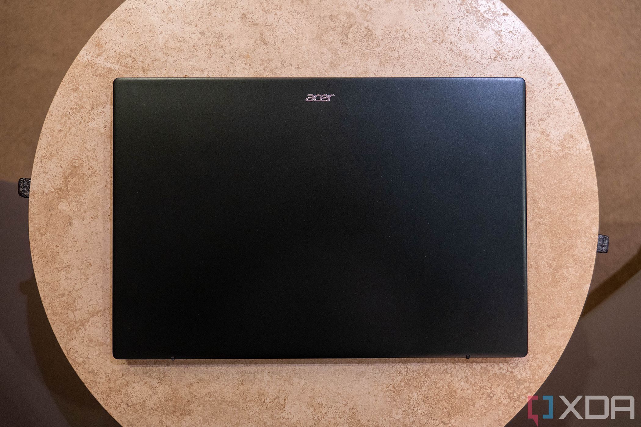 Top down view of Acer laptop