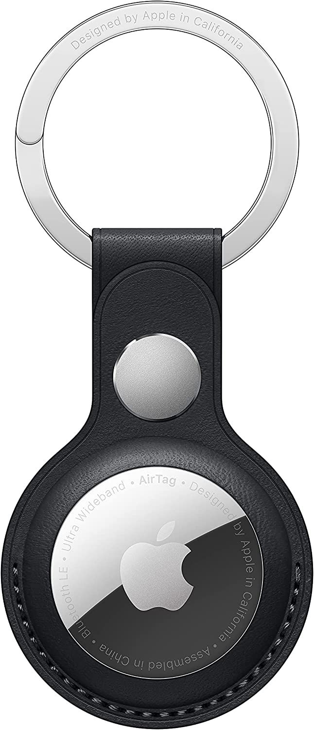 apple airtag leather key ring