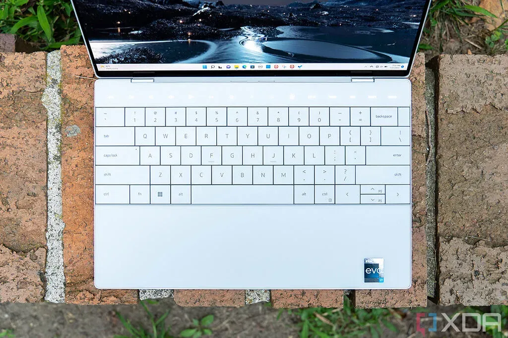 The XPS 13 Plus keyboard.