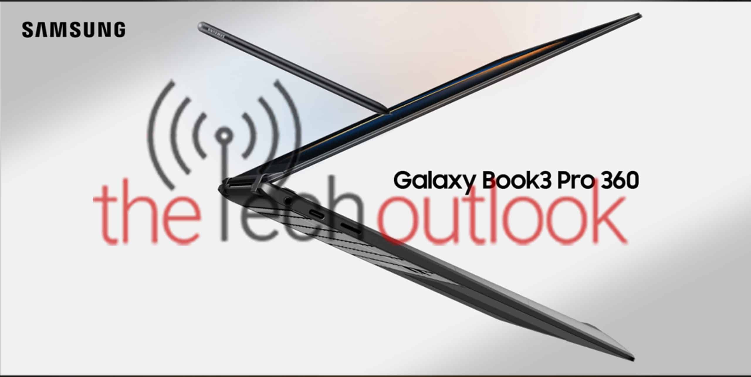 Samsung Galaxy Book 3 Pro 360 with stylus