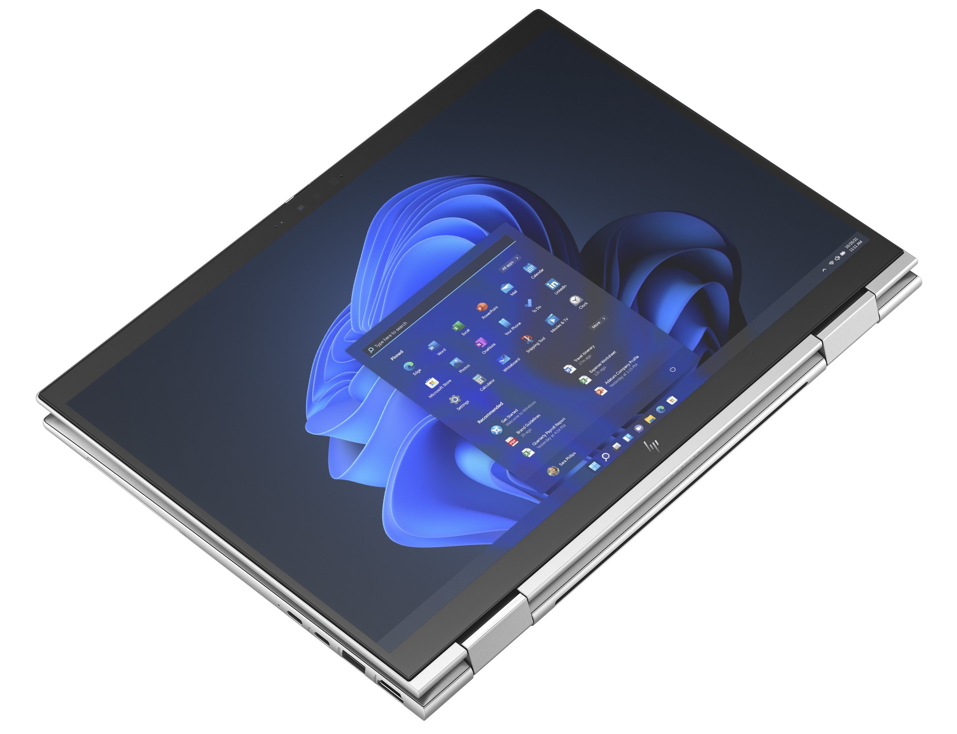 De HP Elite x360 1040 G10 in tabletmodus