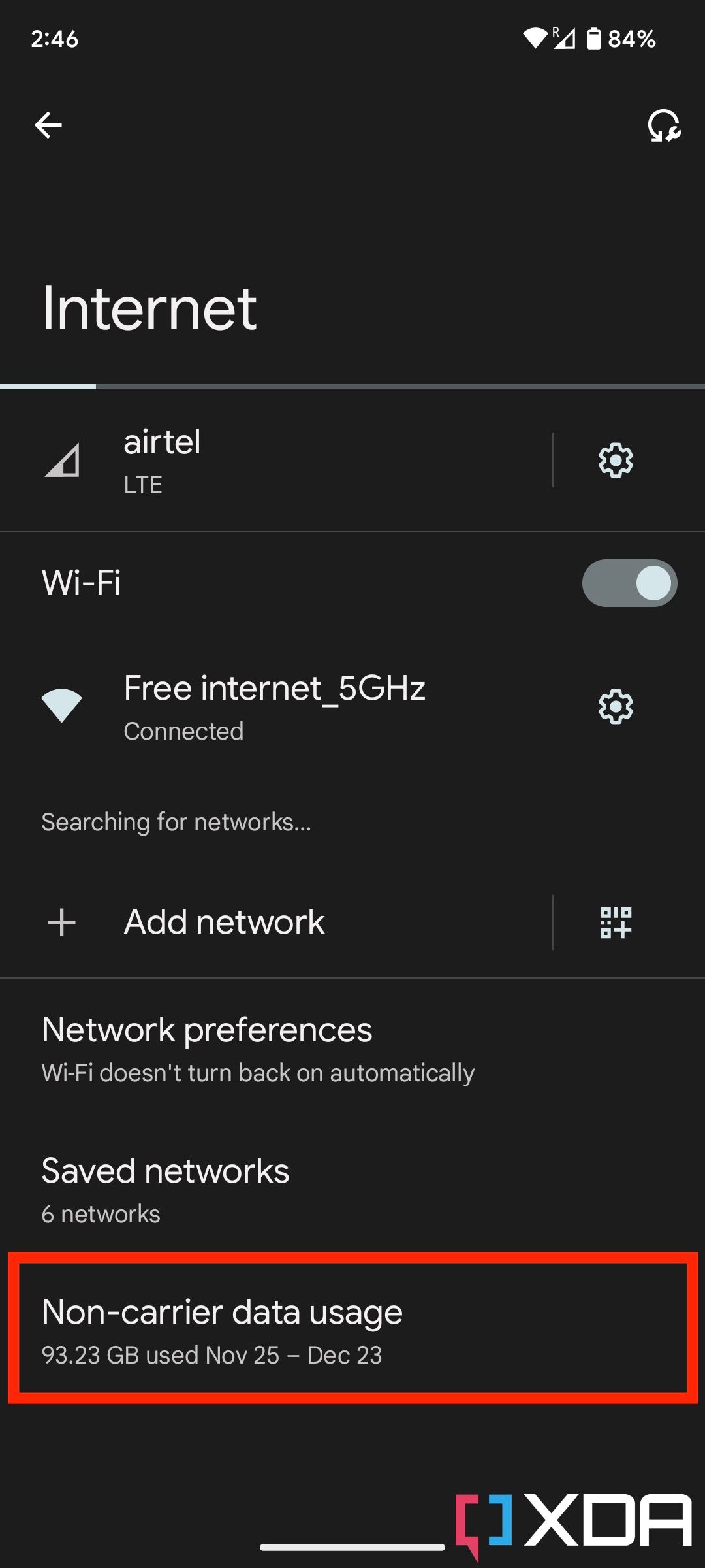 How to check mobile data usage on Android