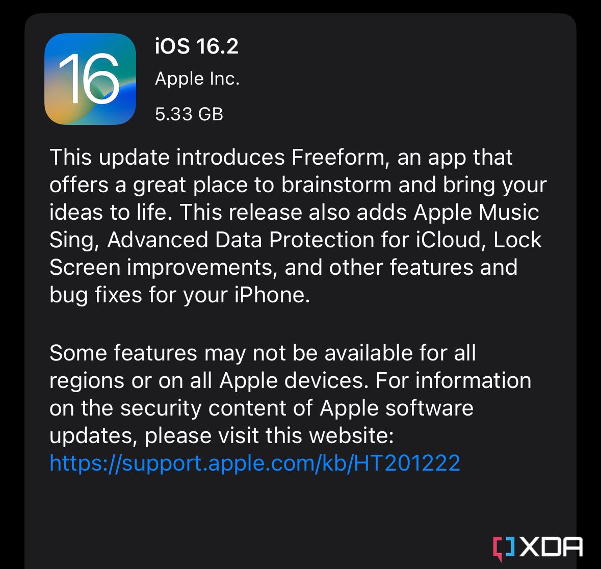 iOS 16.2 1