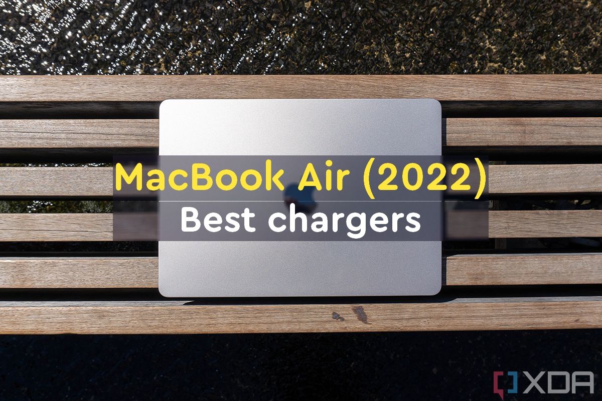 An overhead view of the 2022 MacBook Air laptop with the lid closed. Text reading 