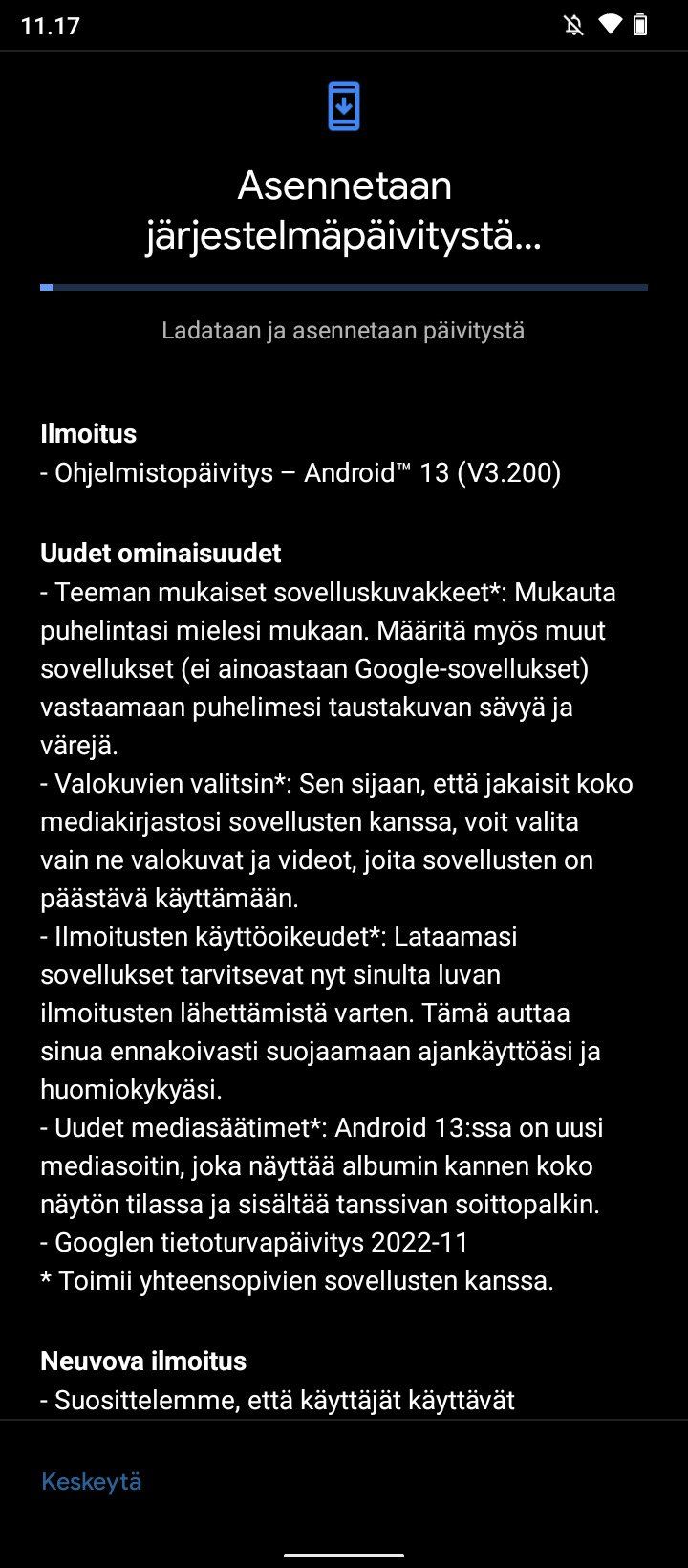 Nokia G50 Android 13 OTA