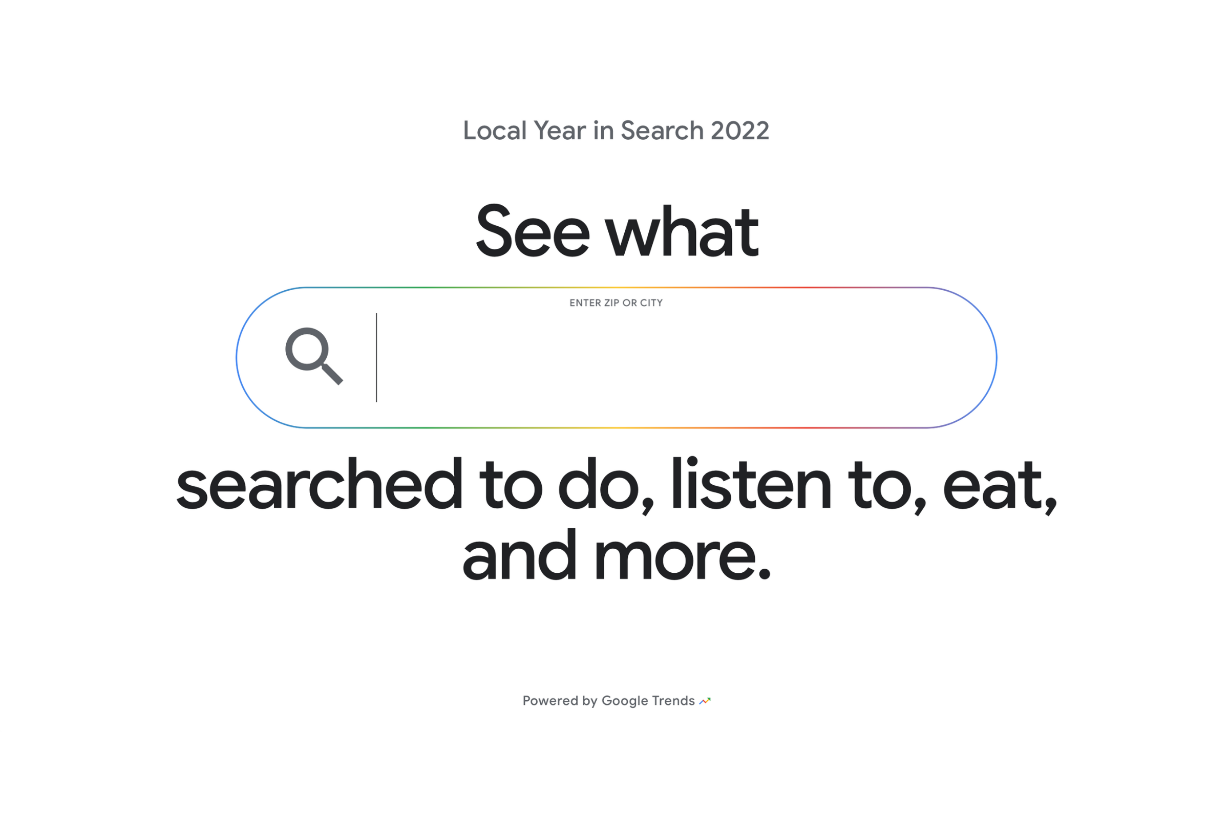 Google's Year in 2022 goes local for the first time, showing trends