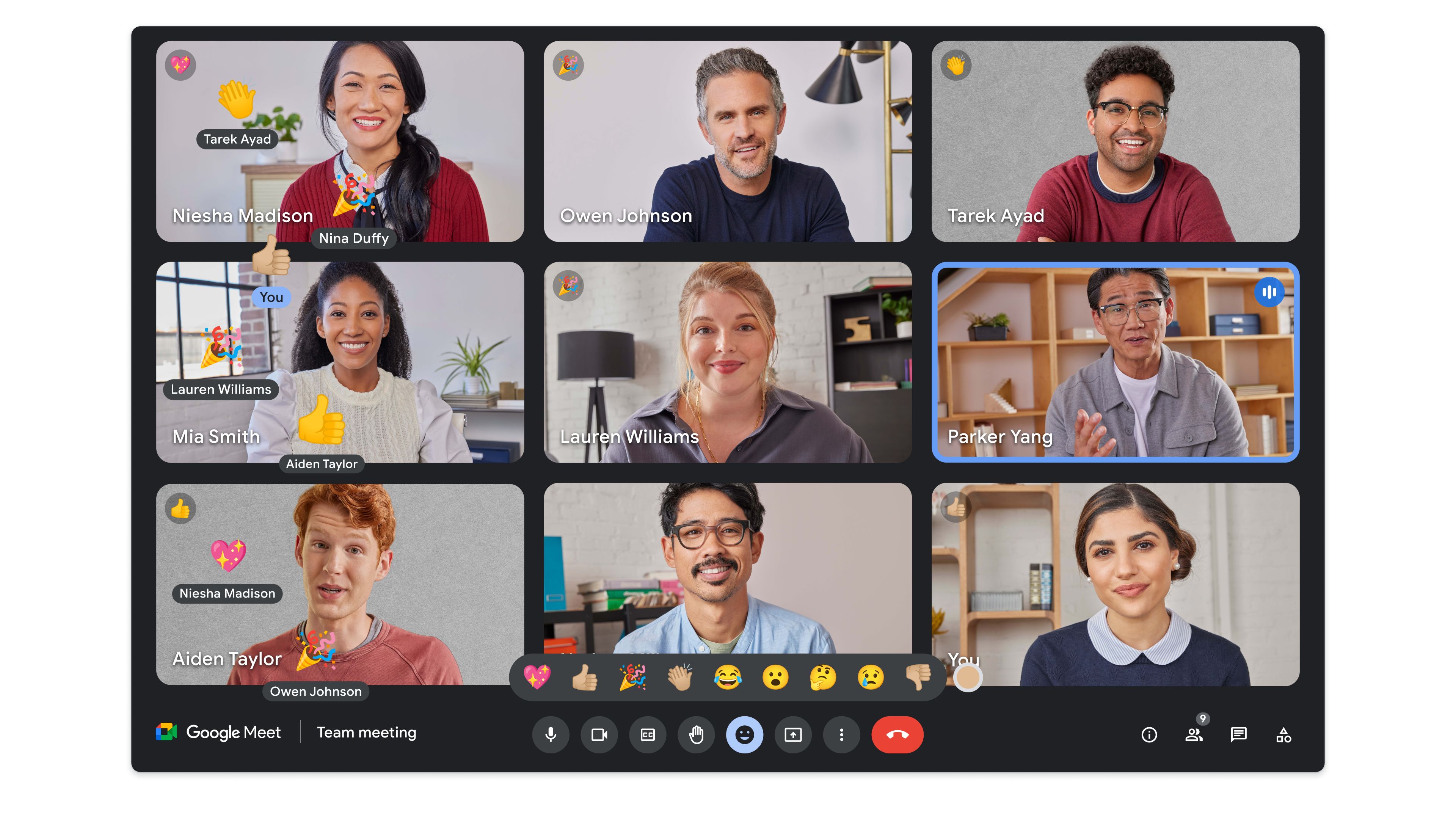 Google Meet gets in-meeting reactions, letting you express yourself without saying a word