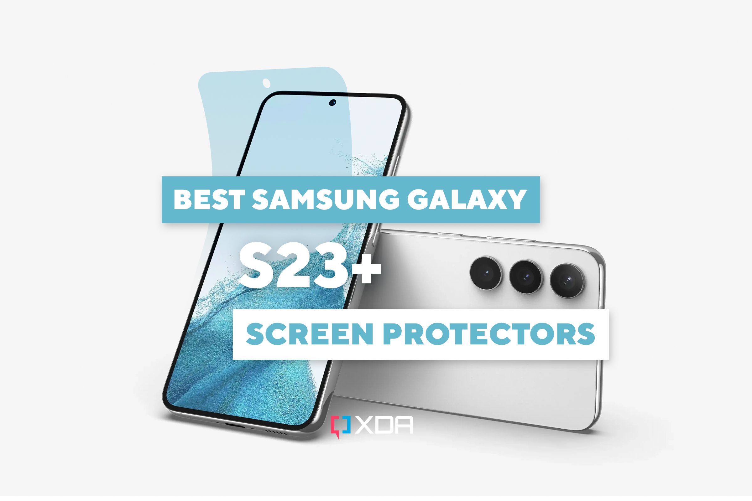 An illuration for the best Samsung Galaxy S23+ screen protectors.