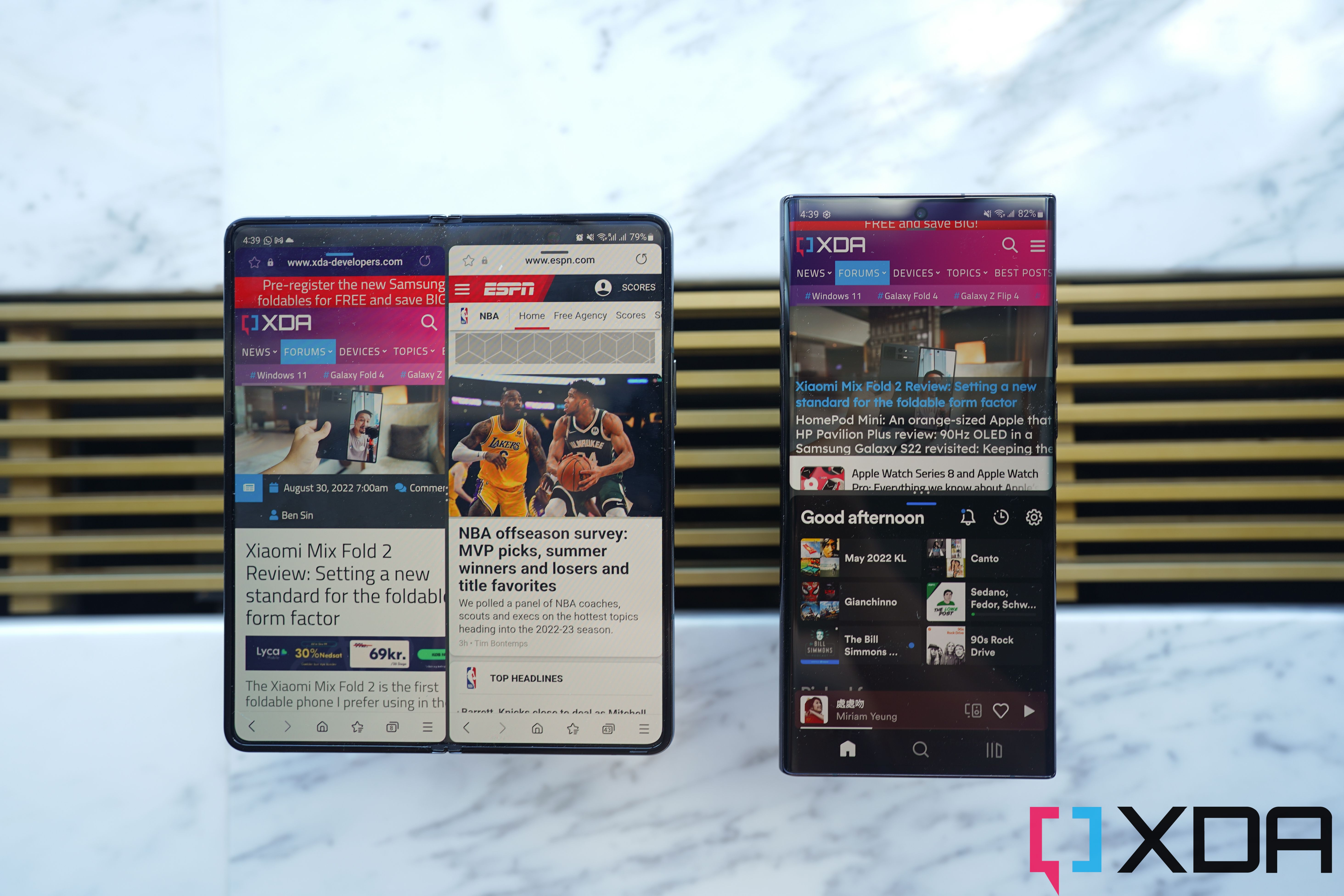 samsung galaxy z fold 4 and s22 ultra