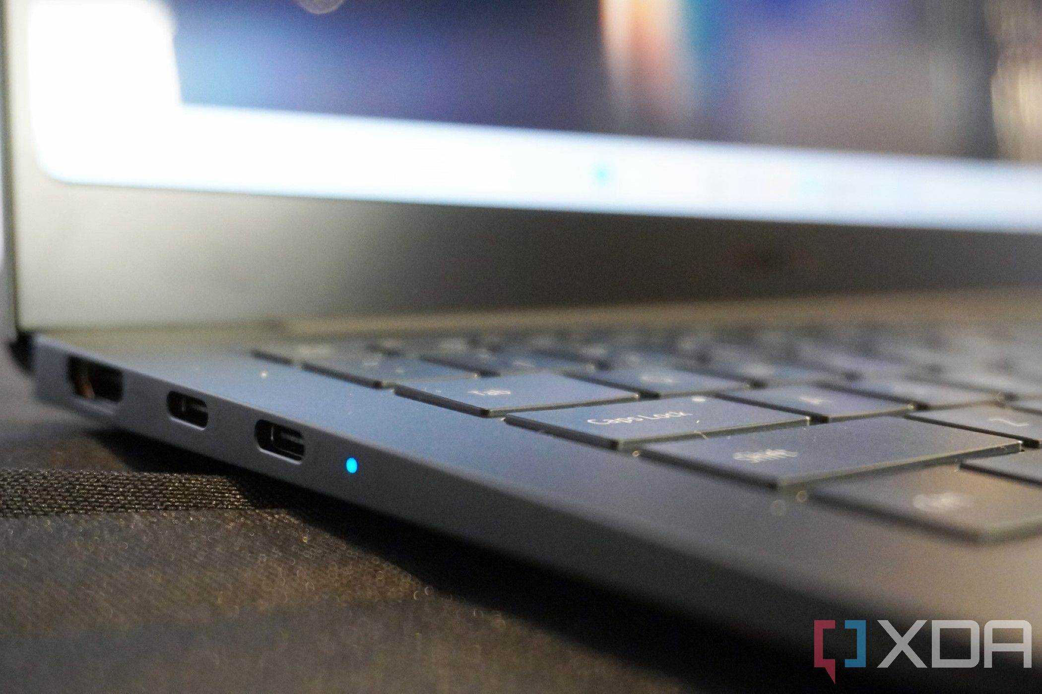 The ports on the Galaxy Book 3 Pro