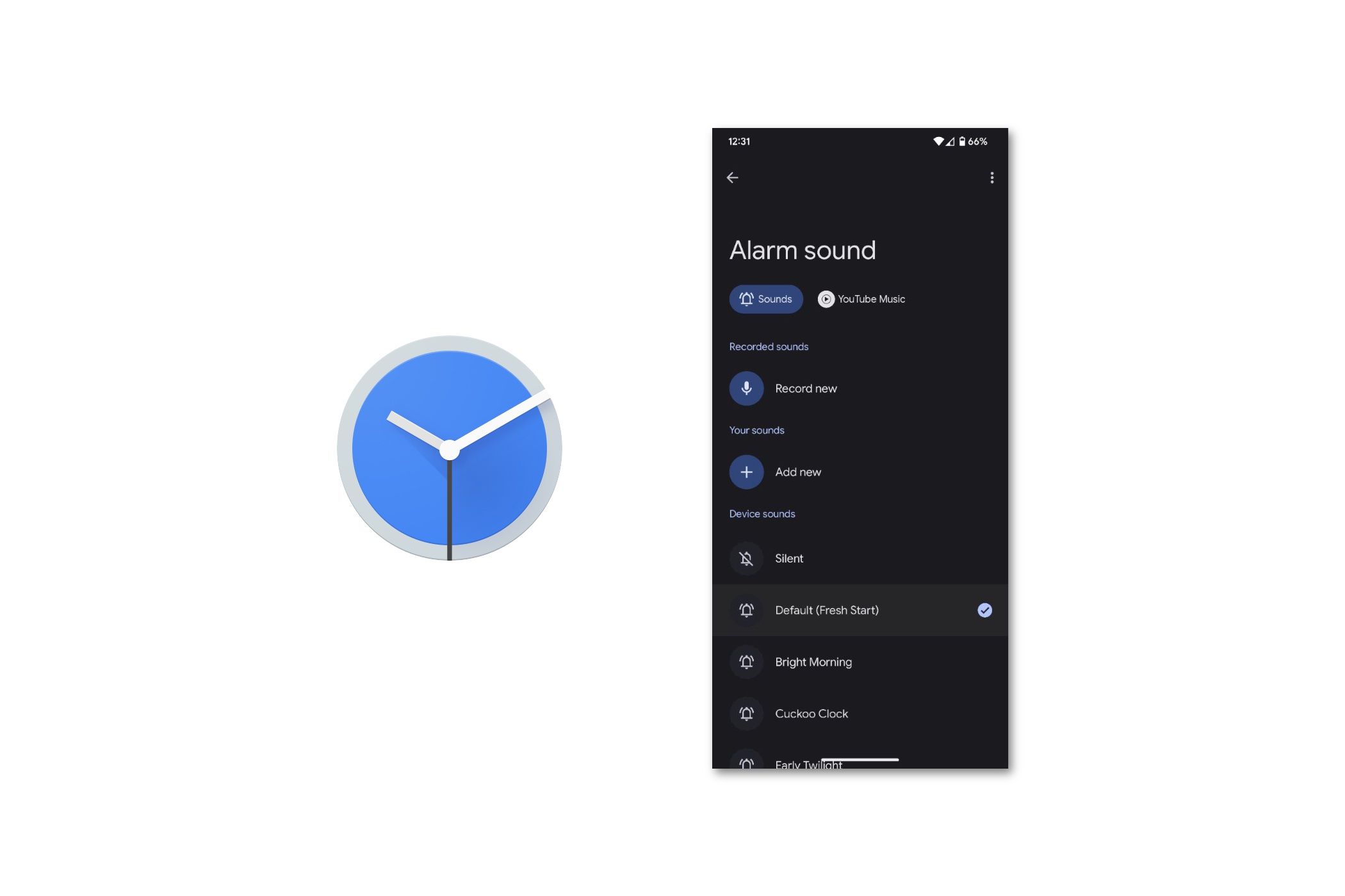 Google’s Clock app now lets you record your own alarm sounds