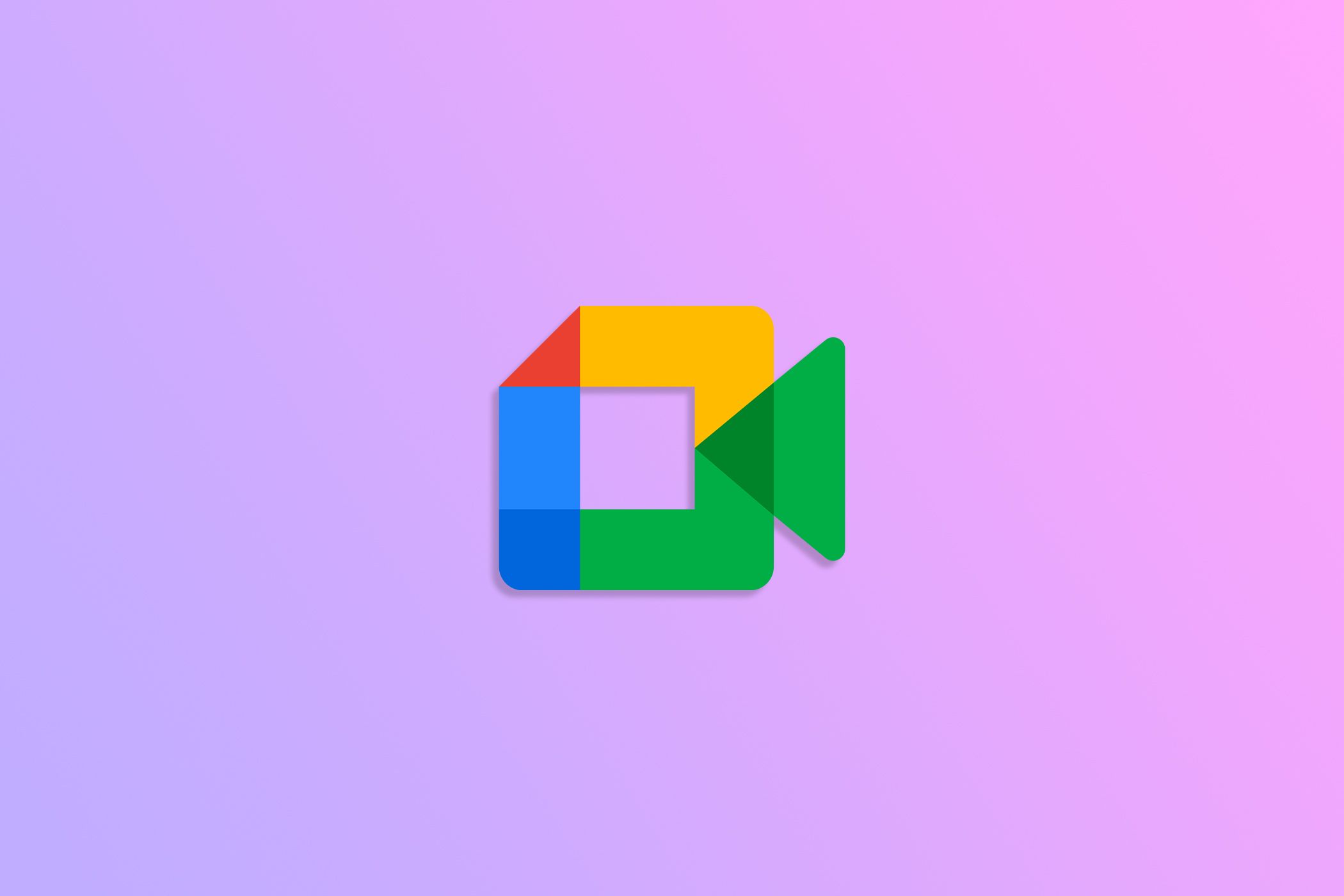 Google Meet logo on gradient background