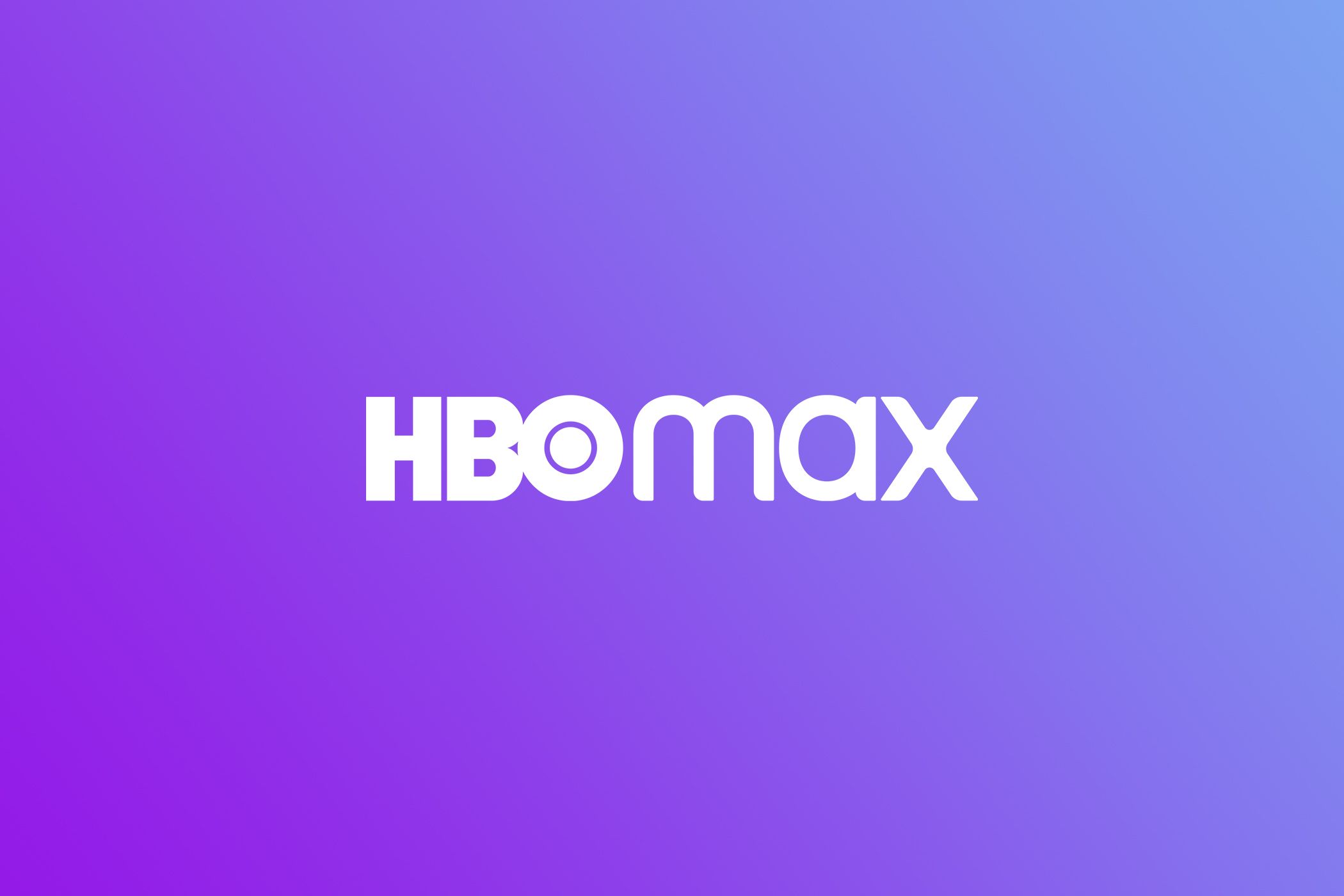 Logotipo de HBO Max sobre fondo degradado.