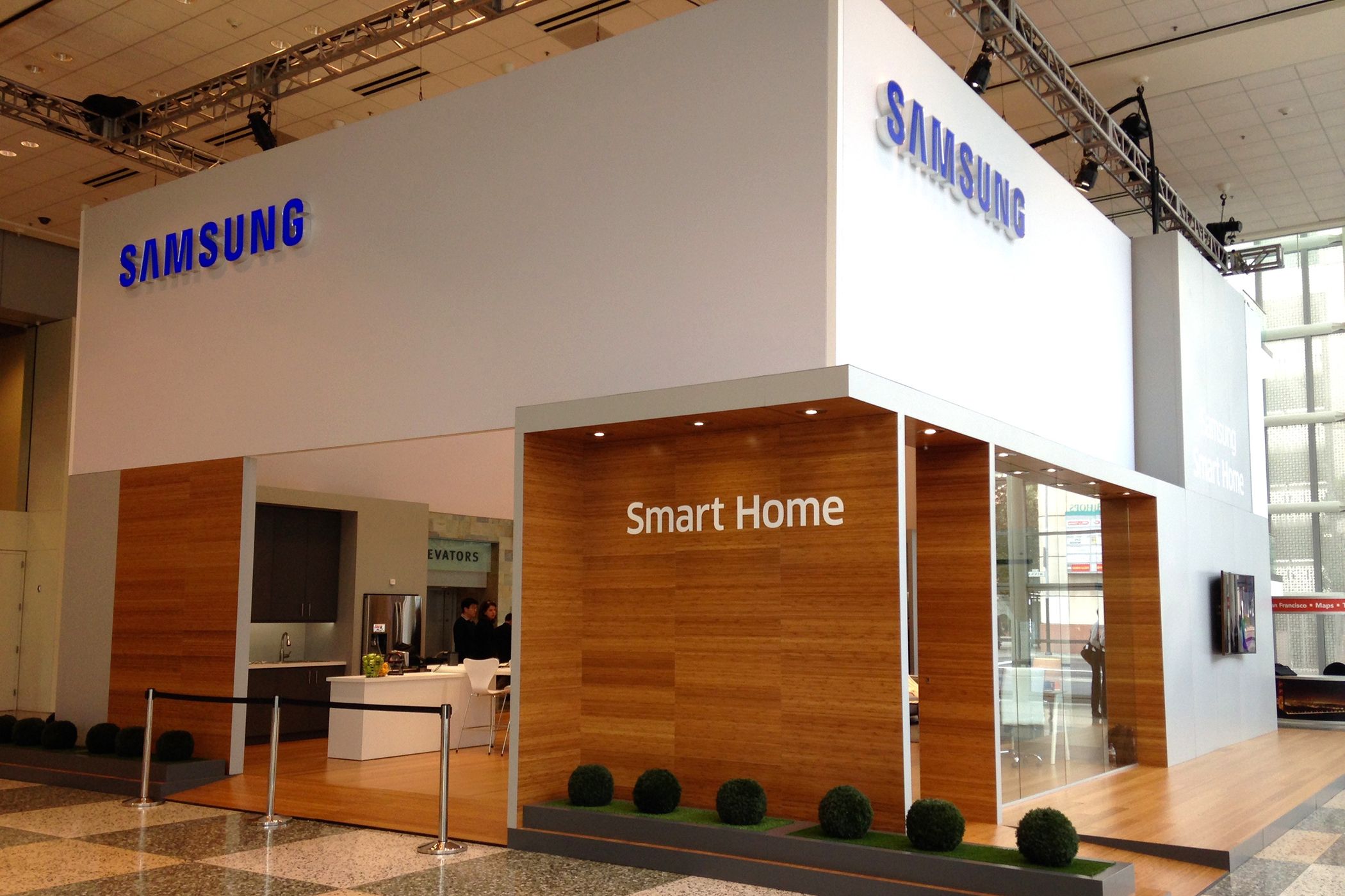 Image of a model Samsung Smart Home from Samsung Developer Conference 2014.