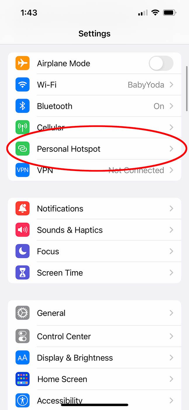 How to use your iPhone as a hotspot