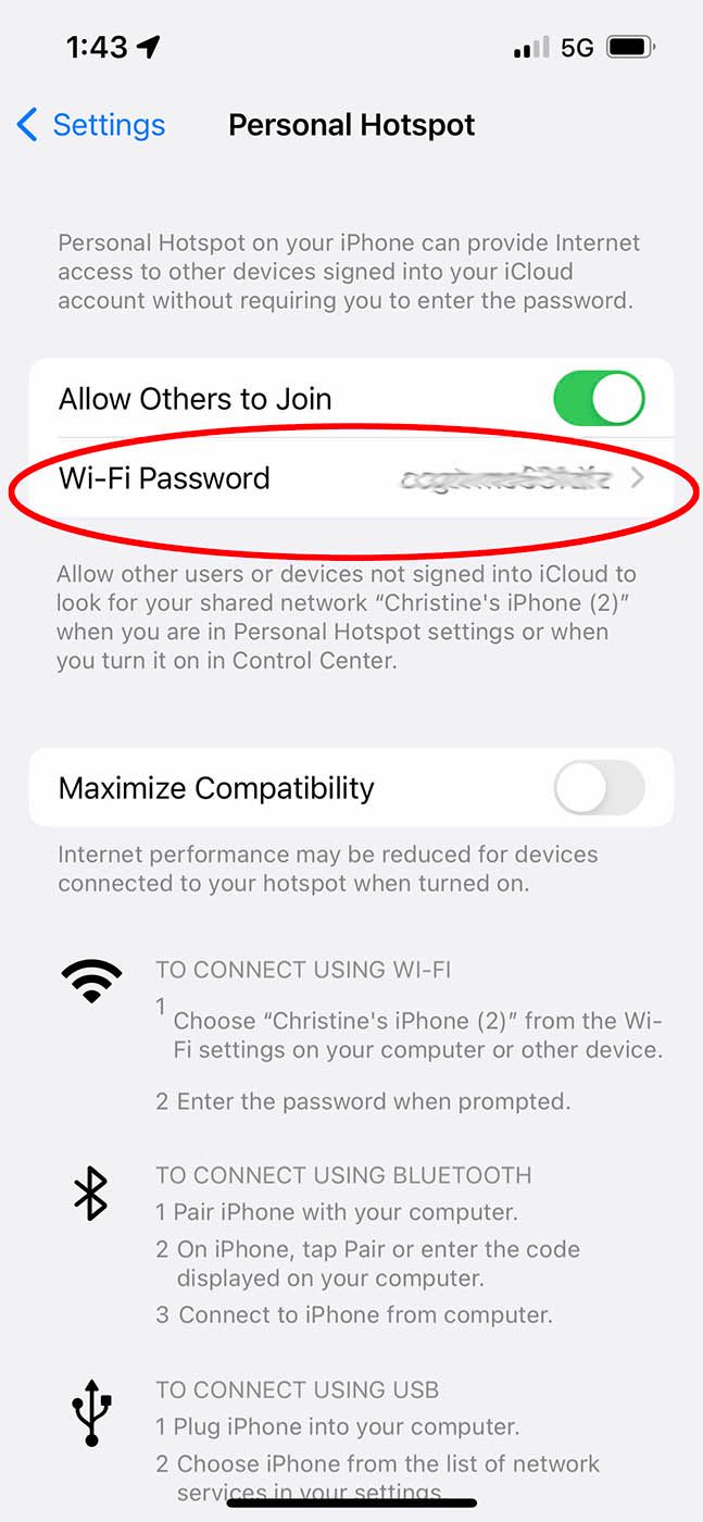 How to use your iPhone as a hotspot