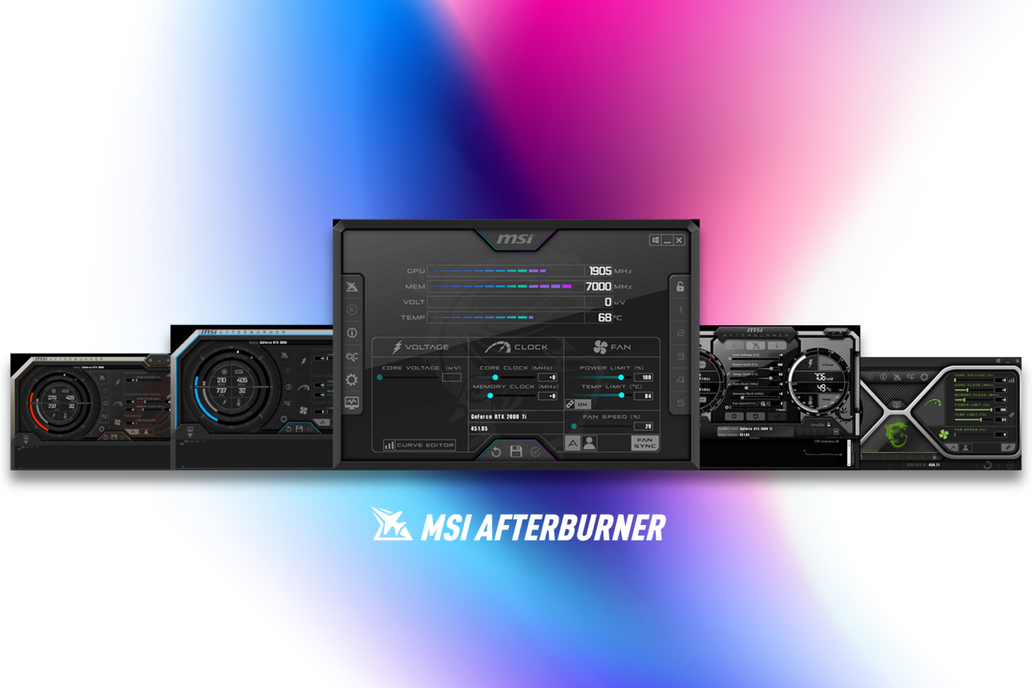 MSI Afterburner overclocking software.