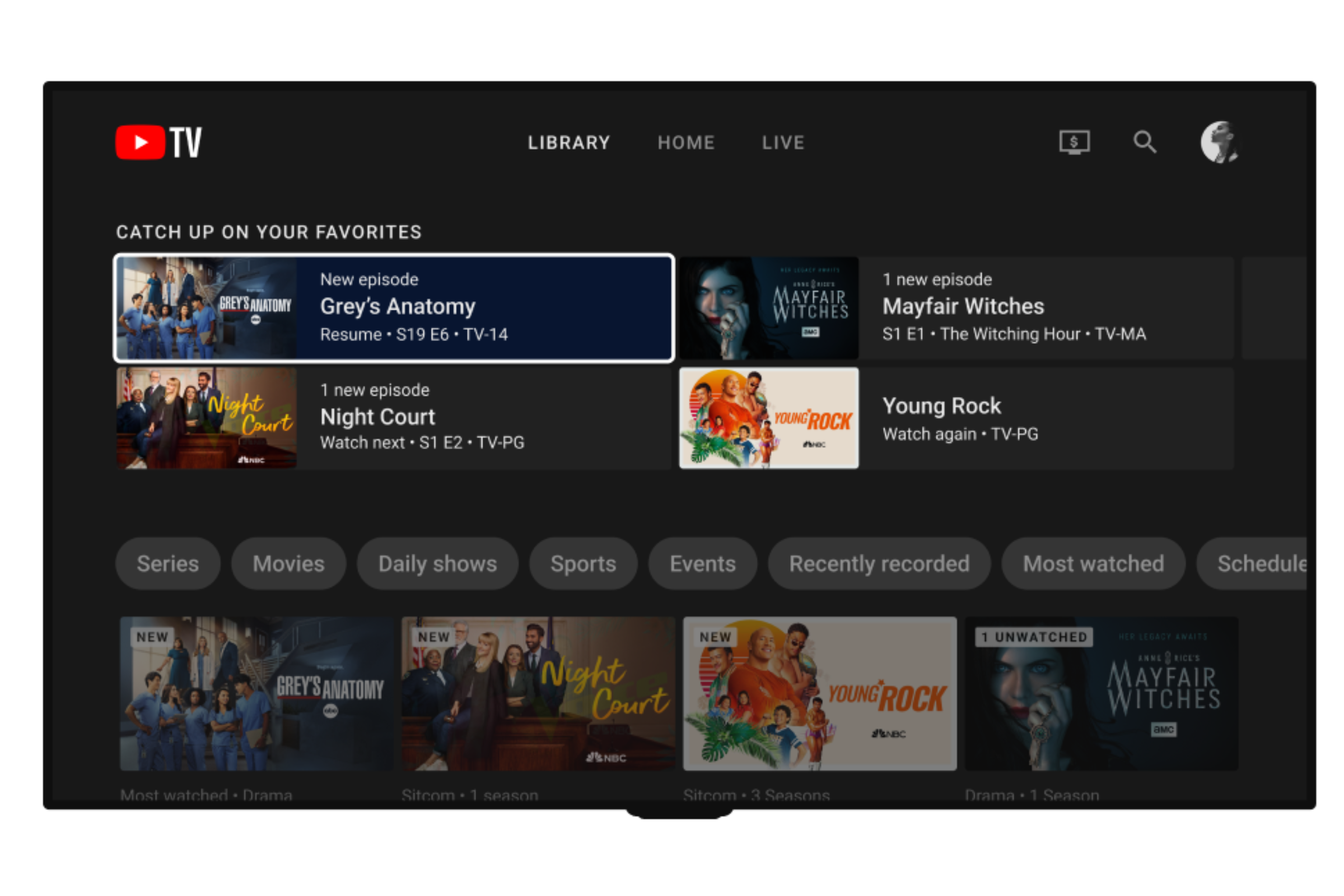 YouTube TV gets a redesign offering a more streamlined user experience
