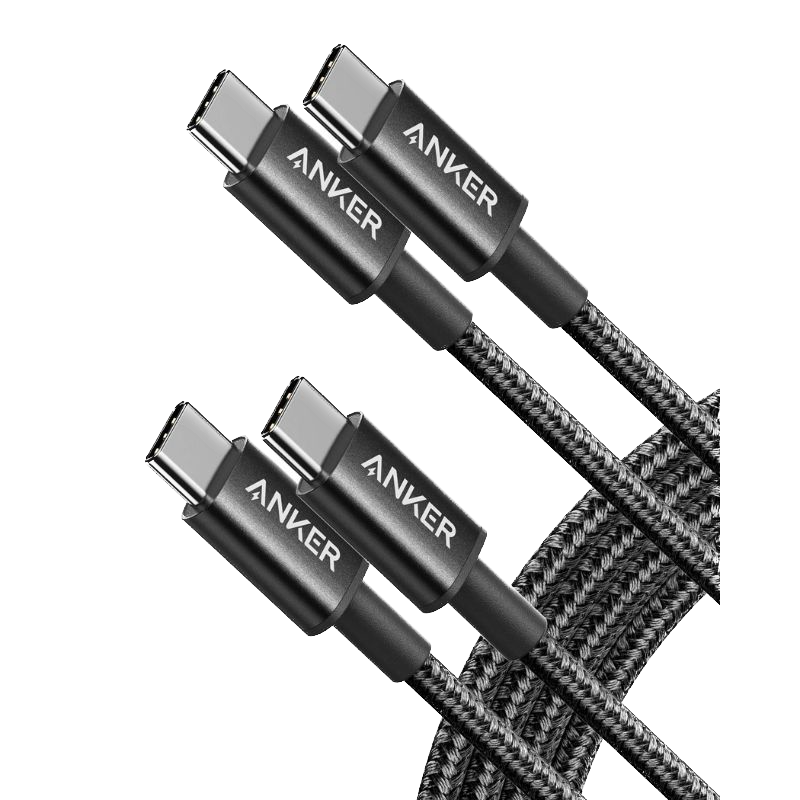 A render of the Anker Nylon USB-C to USB-C braided cable.