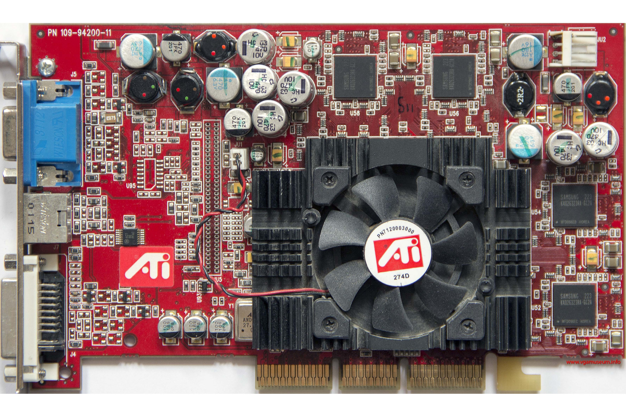 The ATI Radeon 9700 Pro GPU.