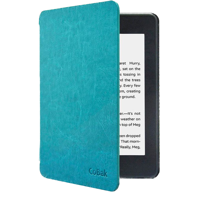 A render of the CoBak leather kickstand case for kindle paperwhite 10.