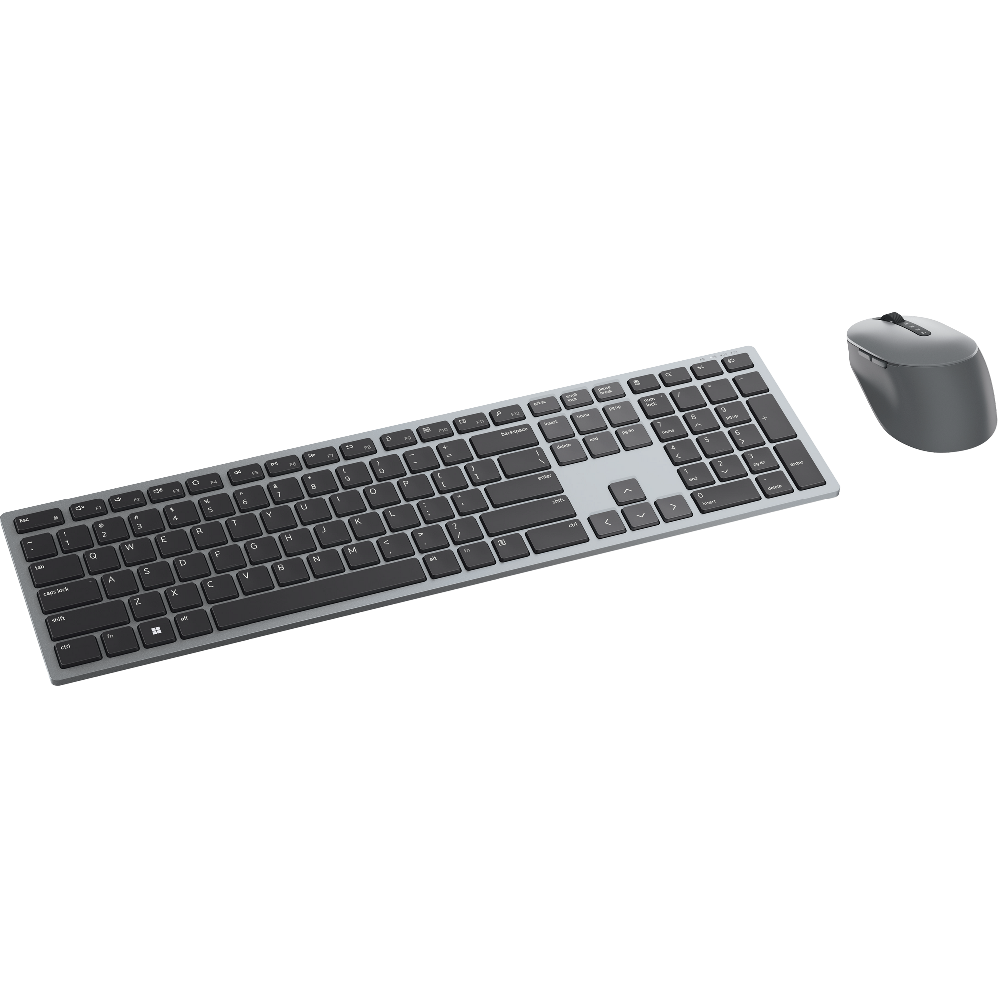 Teclado y mouse inalámbricos recargables para múltiples dispositivos Dell Premier