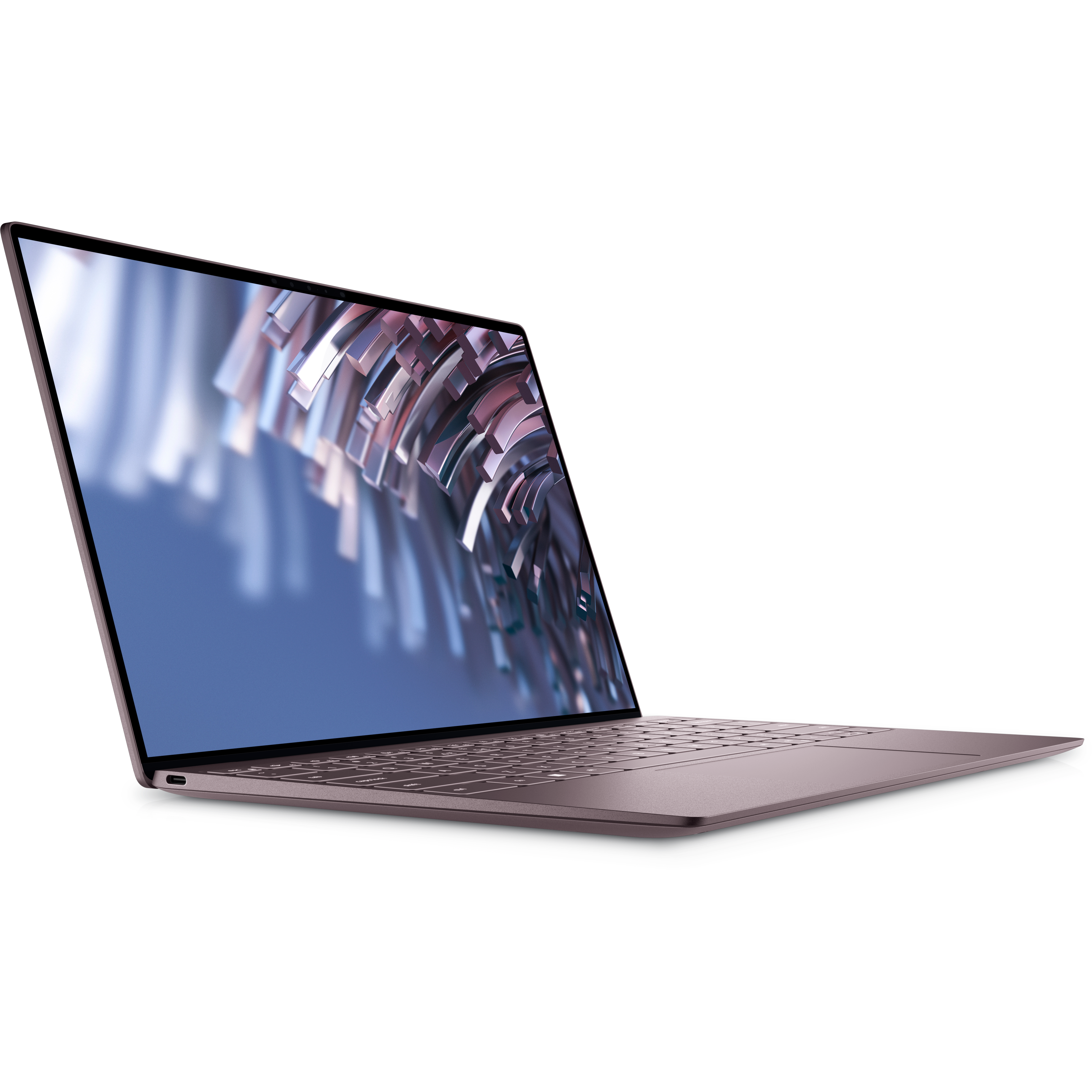 Angled front view of the Dell XPS 13 2022 facing right