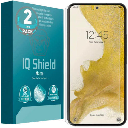 A render of the IQShield matte screen protector for Galaxy S23.